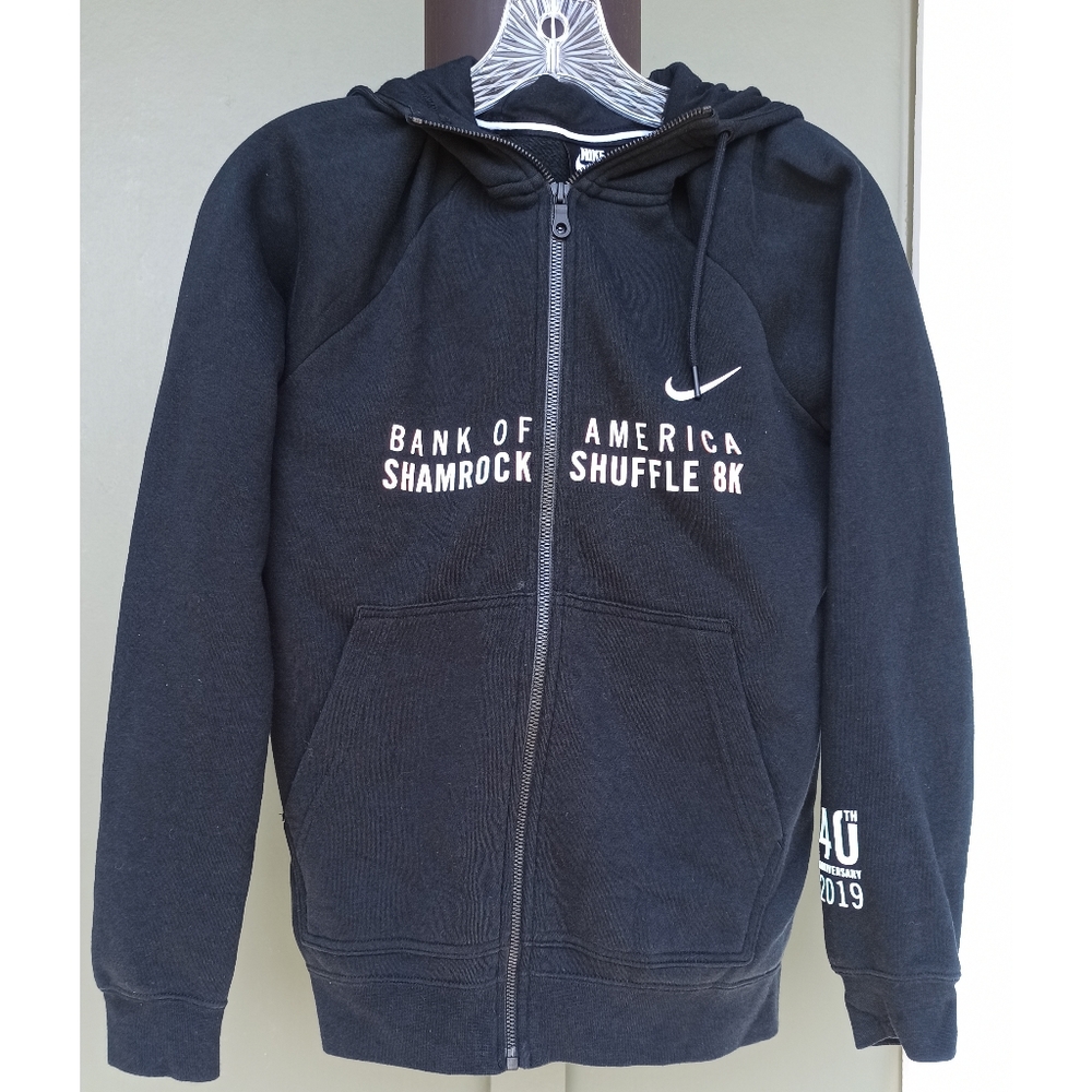 Black Warm Nike Hoodie Bank Of America Shamrock Shuffle 8K Size XS